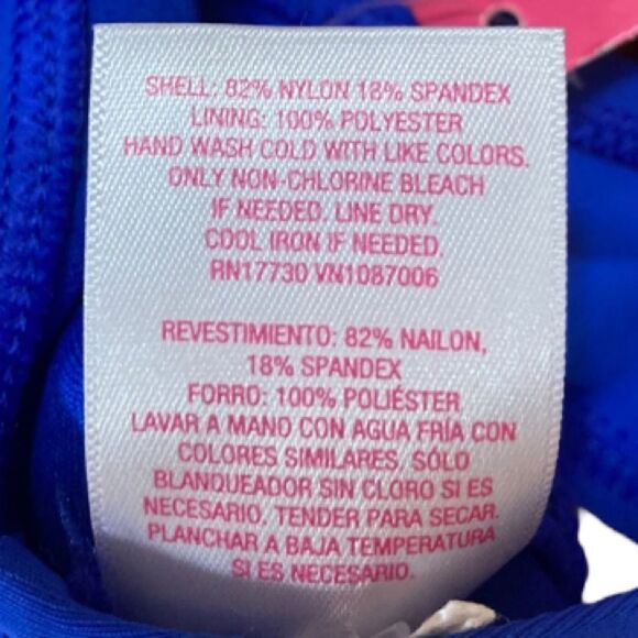 Xhilaration Juniors Blue Cinch-Front Bralette Bikini Swim Top, Size M, NWT - Picture 6 of 6